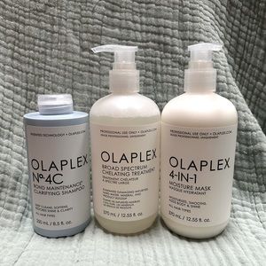 NEW OLAPLEX hair bundle No.4c clarifying shampoo, Chelating, and 4 in 1 MASK